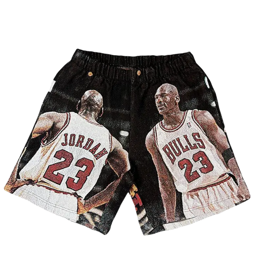 BLACK MJ TAPESTRY SHORTS Tapestryifeel