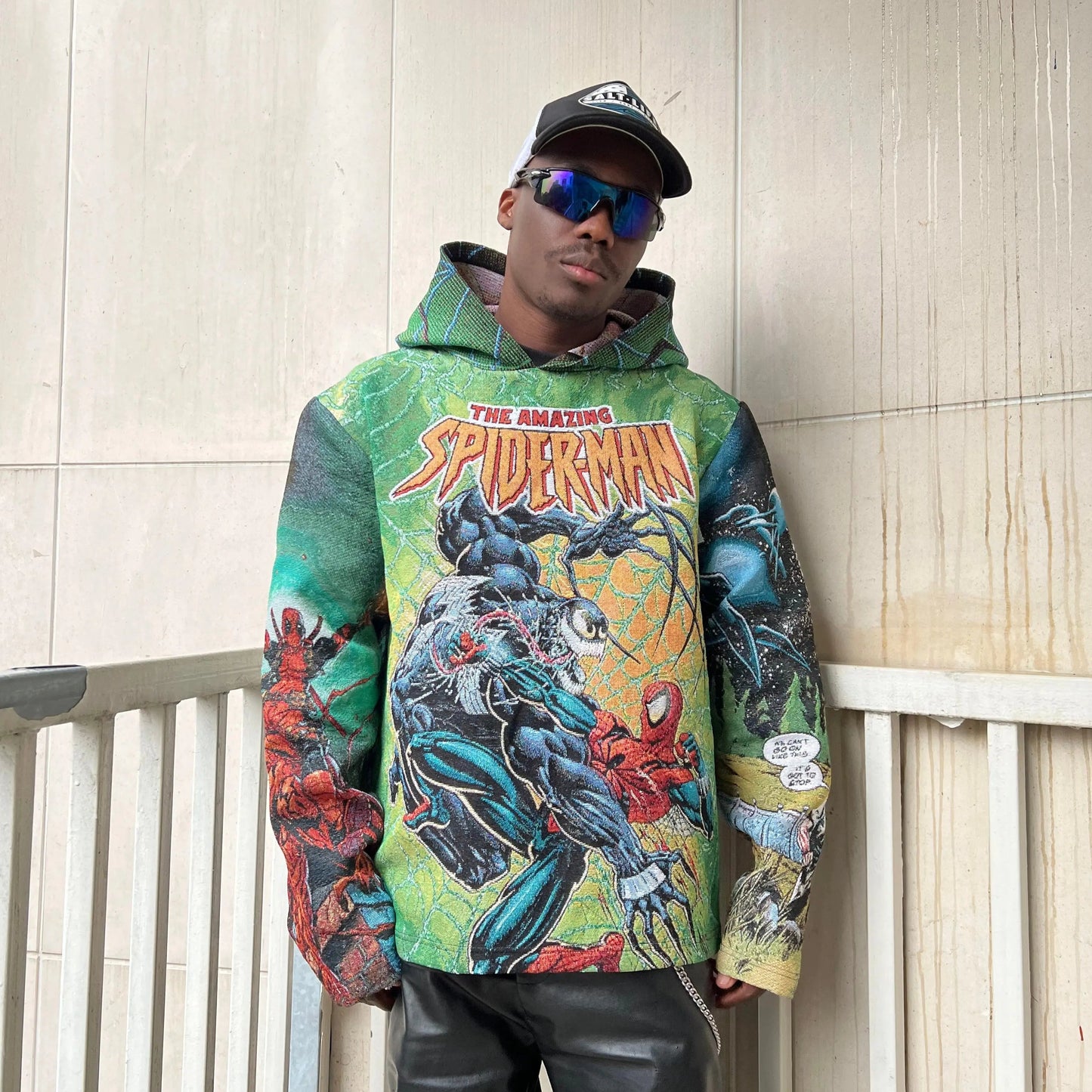 GO FIGHT! SPIDER TAPESTRY HOODIE Tapestryifeel