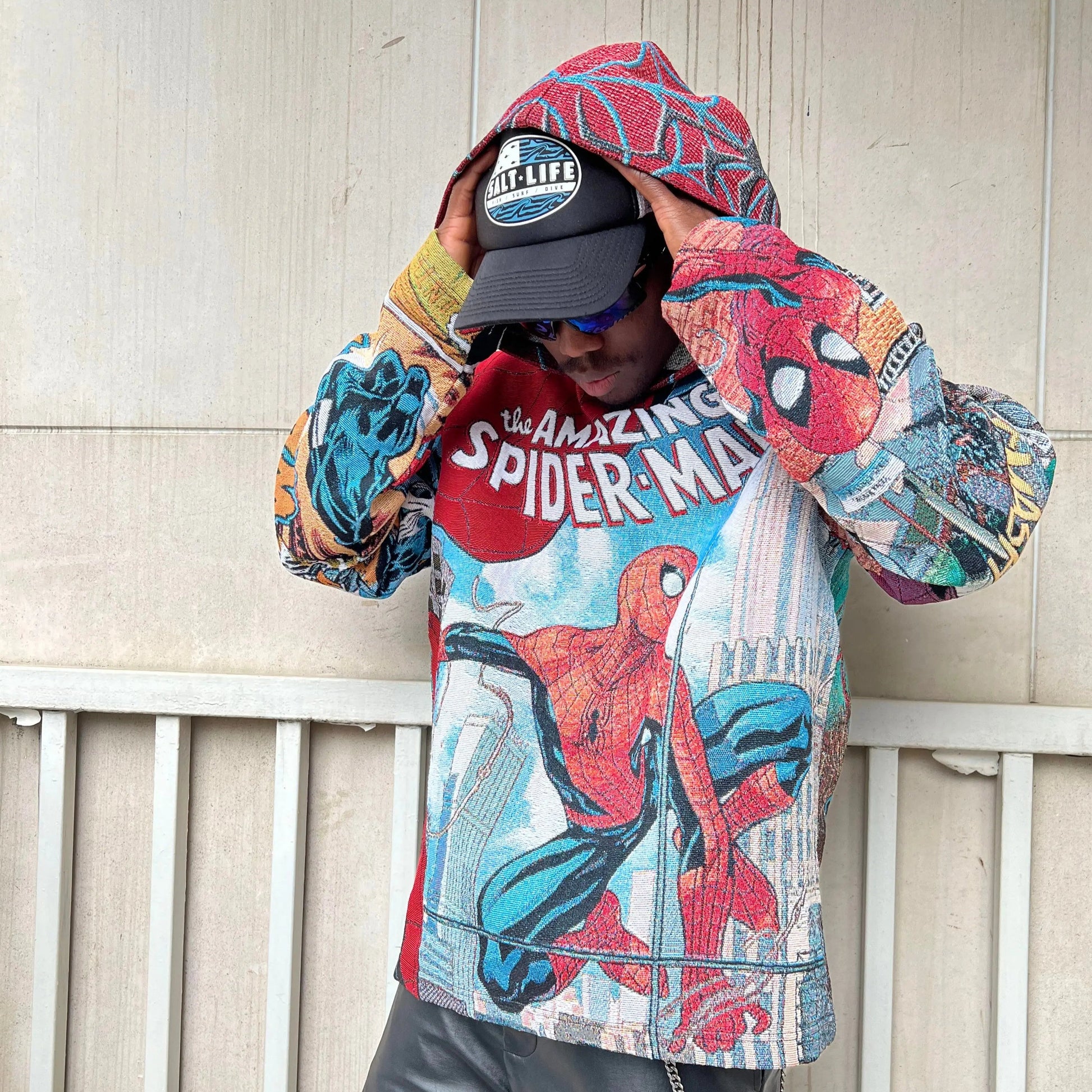 AMAZING SPIDER-MAN TAPESTRY HOODIE Tapestryifeel