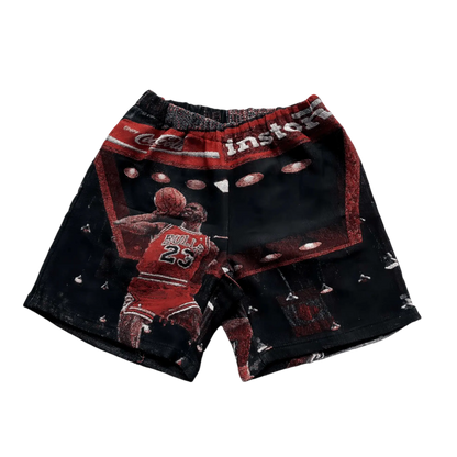 RED MJ DUNK TAPESTRY SHORTS Tapestryifeel