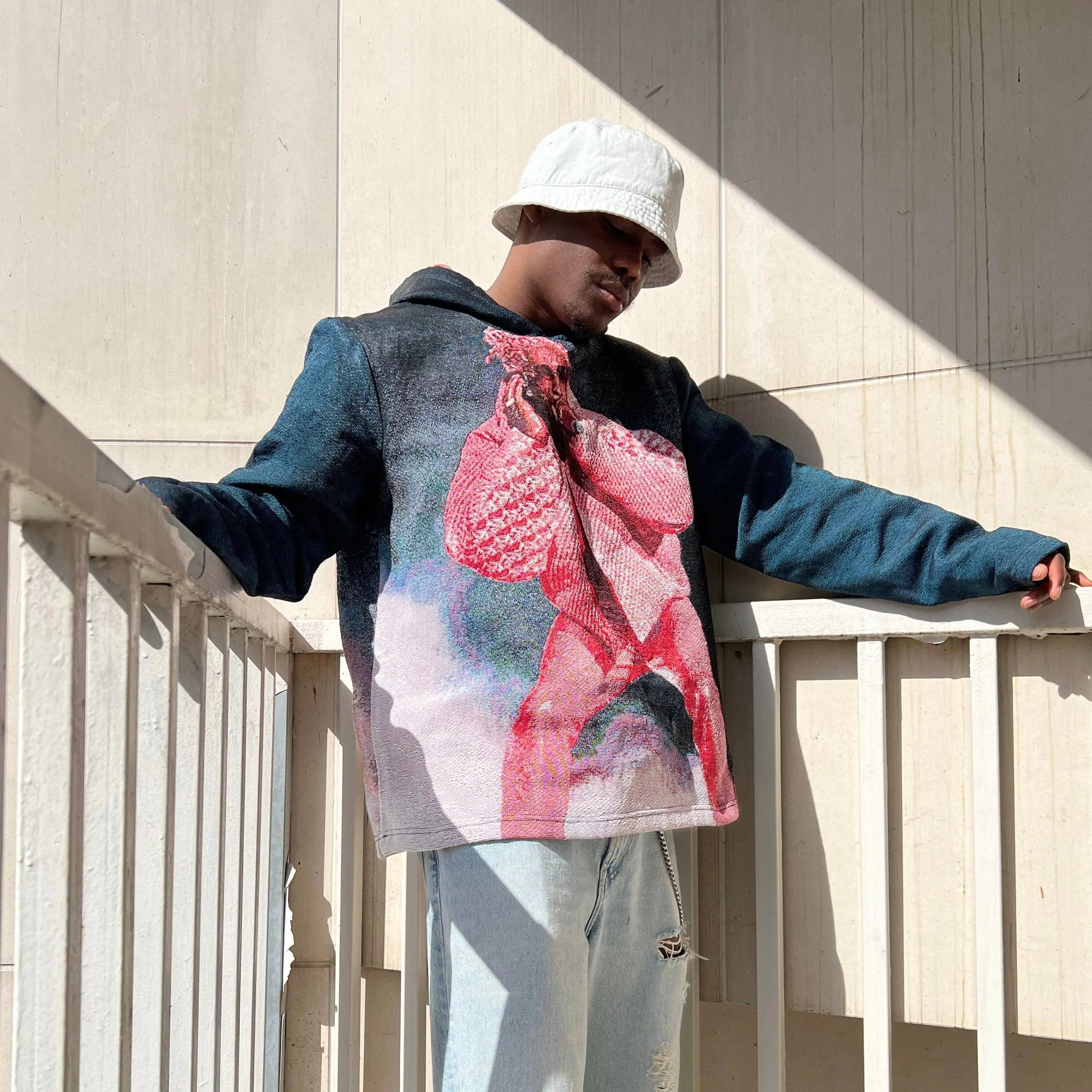 PINK THUG TAPESTRY HOODIE Tapestryifeel