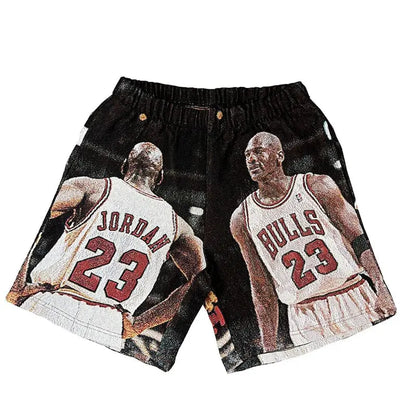 BLACK MJ TAPESTRY SHORTS Tapestryifeel