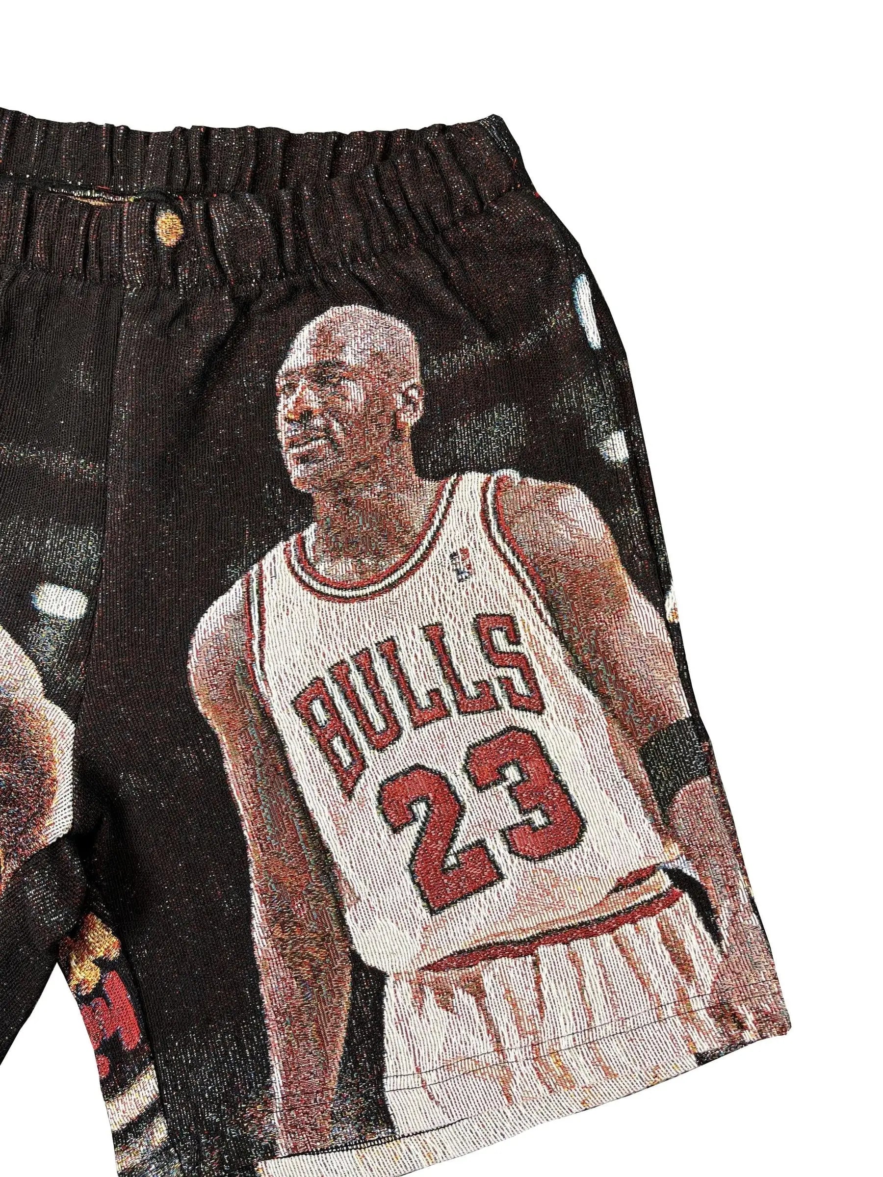 BLACK MJ TAPESTRY SHORTS Tapestryifeel