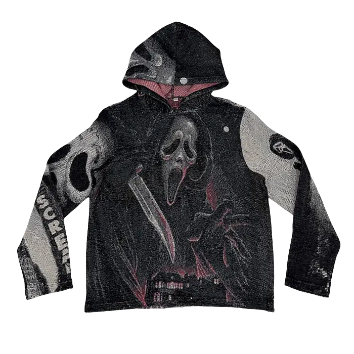 GHOST FACE TAPESTRY HOODIE Tapestryifeel