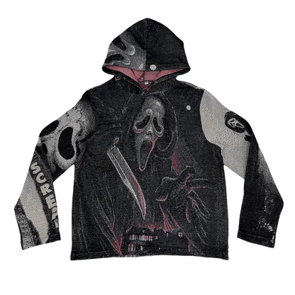 GHOST FACE TAPESTRY HOODIE Tapestryifeel