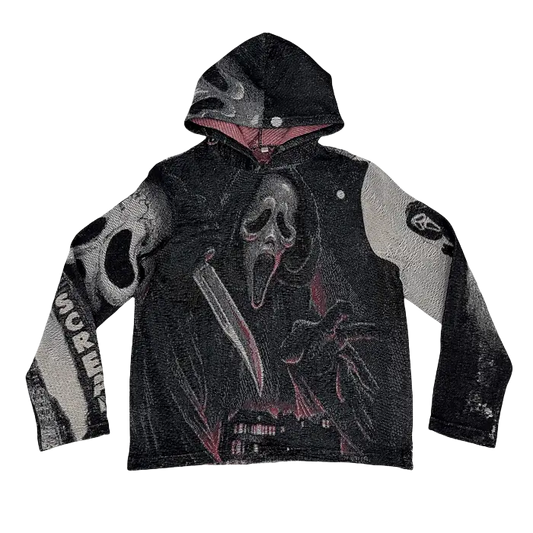 GHOST FACE TAPESTRY HOODIE Tapestryifeel