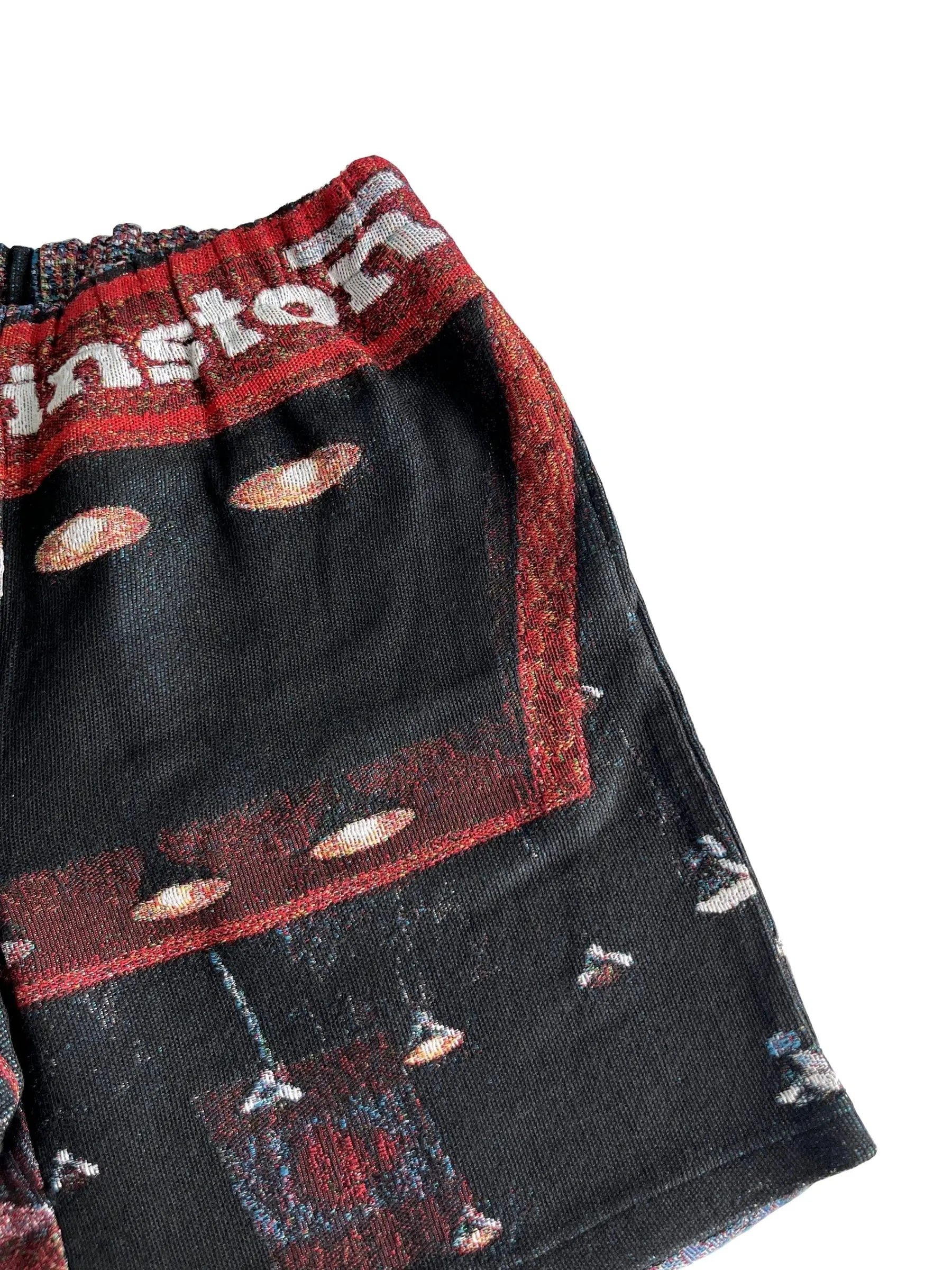 RED MJ DUNK TAPESTRY SHORTS Tapestryifeel