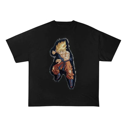 RDMCLOTHINGART tapestry hoodie SuperSaiyan HEAVY COTTON TEES-8132